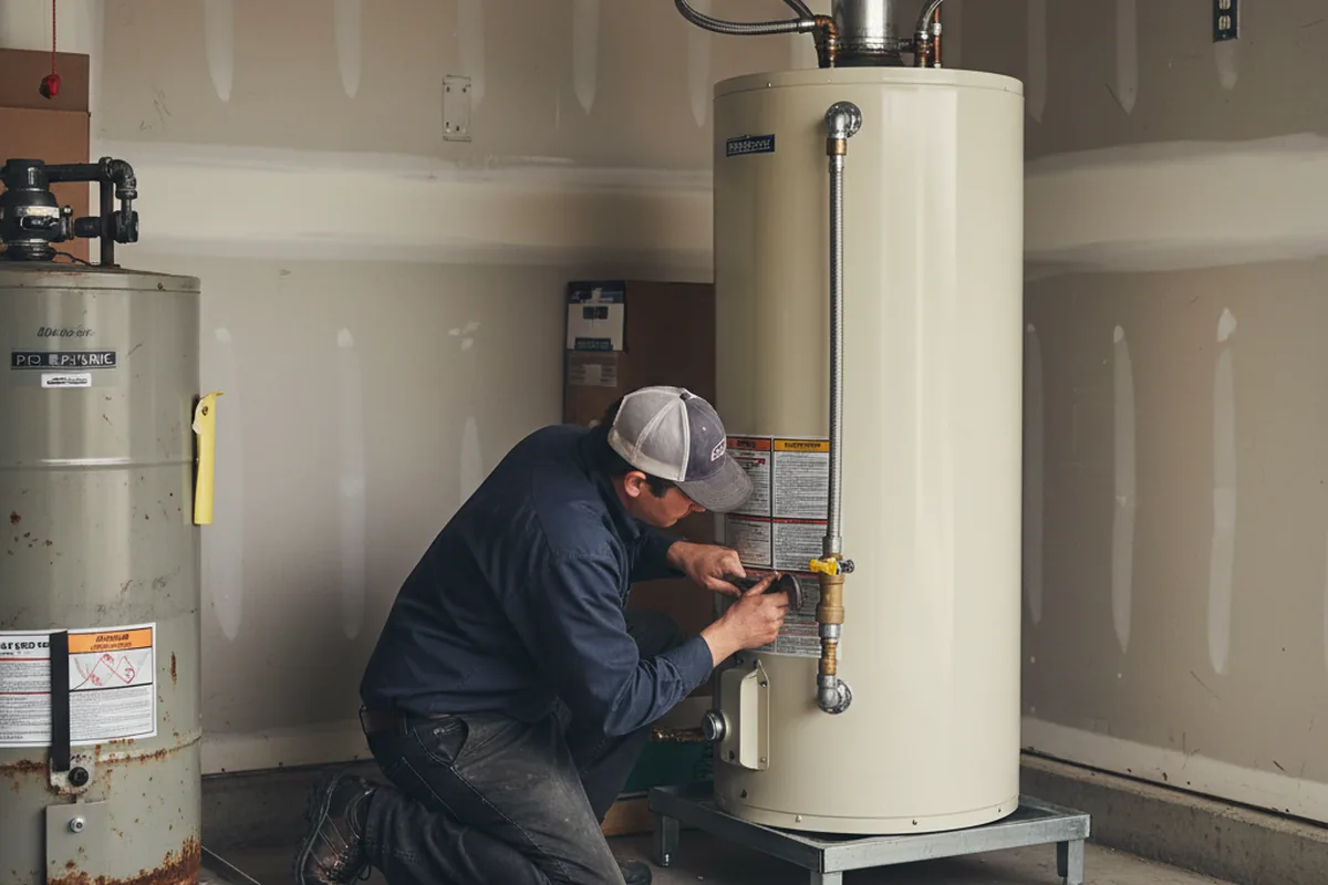Water heater and shutoff valve replacement in Bennett